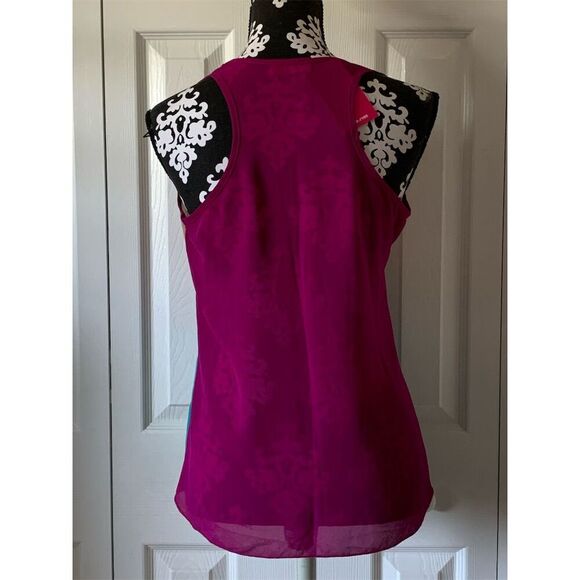 Shasa Women's Sleeveless Colorblock Top Size S Multicolor - Picture 4 of 13